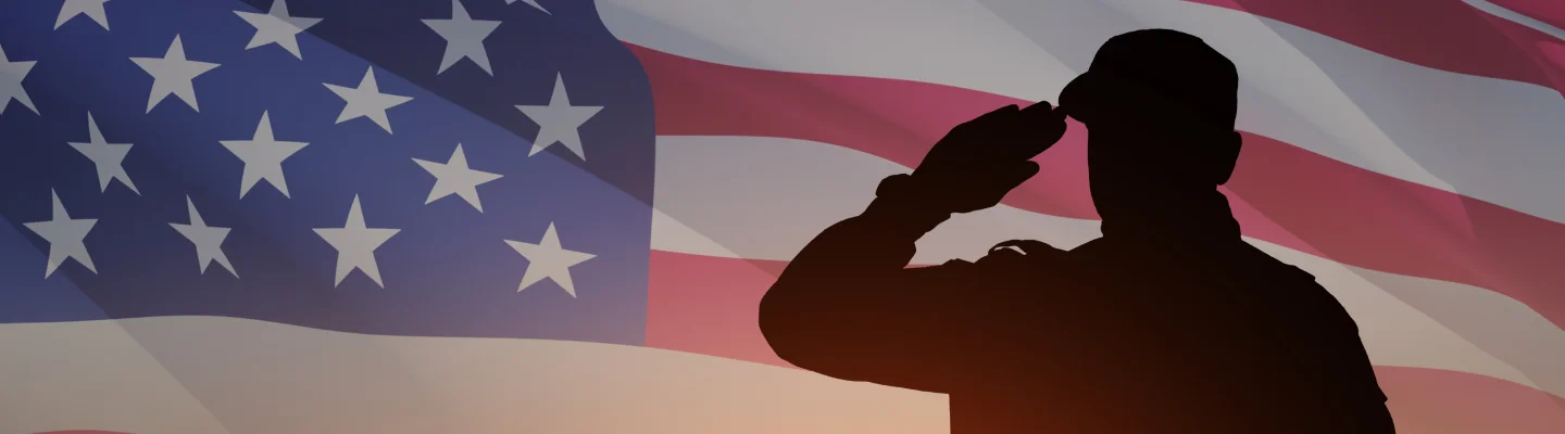 person with usa flag